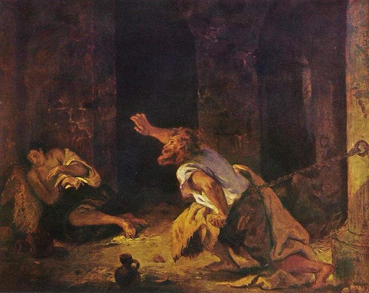 Eugene Delacroix The Prisoner of Chillon oil painting picture